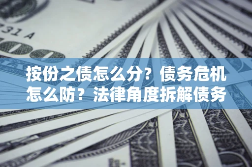 济南按份之债怎么分？债务危机怎么防？法律角度拆解债务分配与风险自保指南