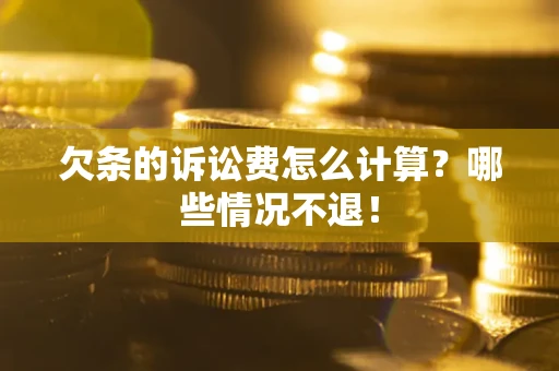 济南欠条的诉讼费怎么计算?哪些情况不退! 济南欠条的诉讼费怎么计算?哪些情况不退!