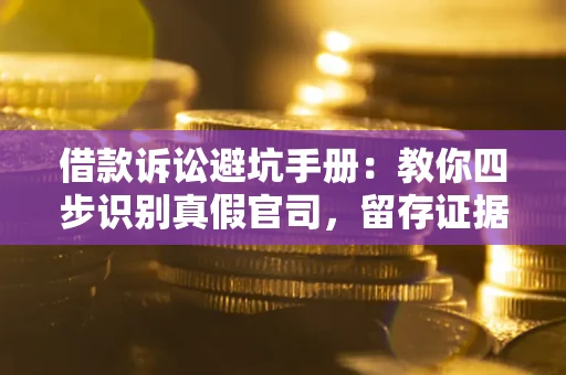 济南借款诉讼避坑手册：教你四步识别真假官司，留存证据不踩雷
