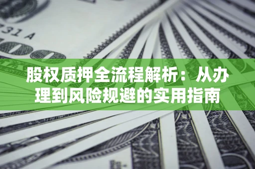 济南股权质押全流程解析：从办理到风险规避的实用指南