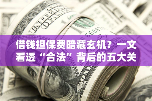 济南借钱担保费暗藏玄机？一文看透“合法”背后的五大关键陷阱
