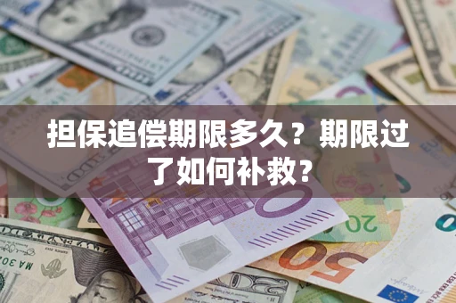济南担保追偿期限多久？期限过了如何补救？