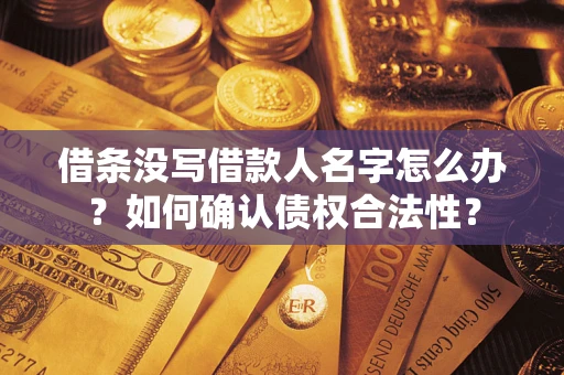 济南借条没写借款人名字怎么办？如何确认债权合法性？