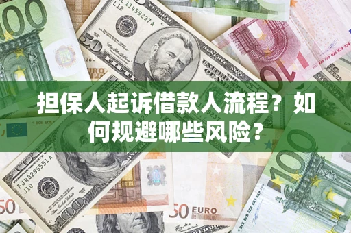 济南担保人起诉借款人流程？如何规避哪些风险？